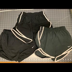 3 pairs of black/ grey Nike shorts
